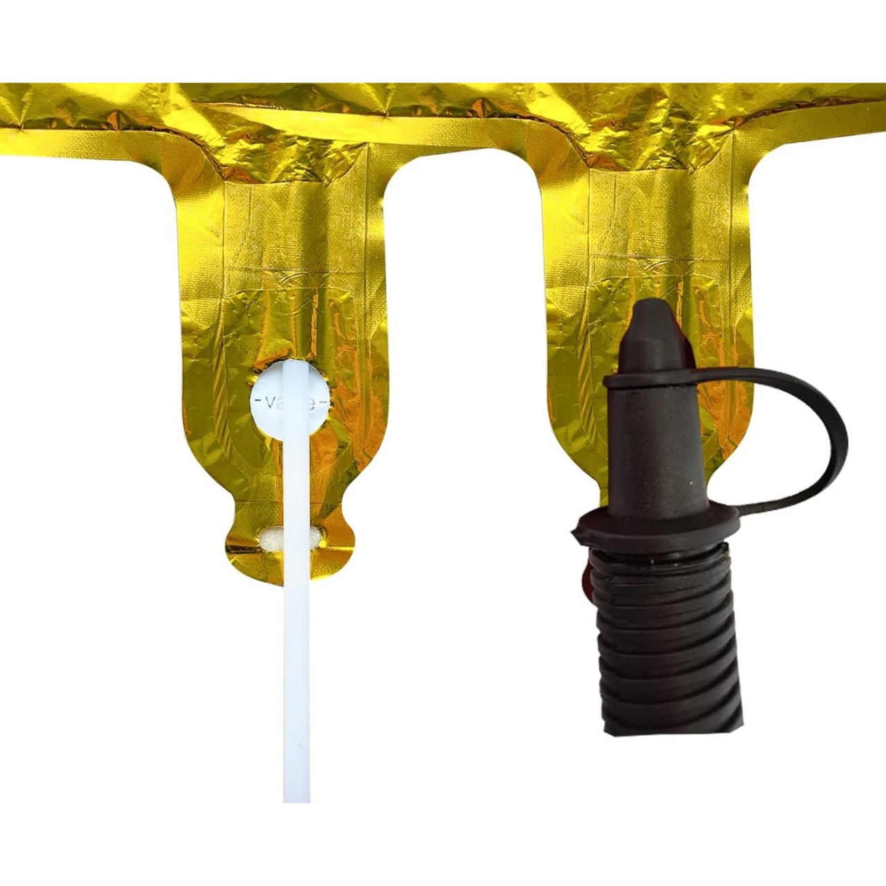 Balon din Folie Flippy, Cifra 4, 81 cm, Pentru Aer sau Heliu, Bulk, Auriu [5]