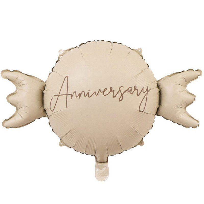 Balon din Folie Metalizata, Flippy, Figurina Animata, Model Bombonica Aniversara, 69 x 49.5 cm, Ambalaj Individual, Pai Inclus, Umflare cu Aer sau Heliu, Maro [1]