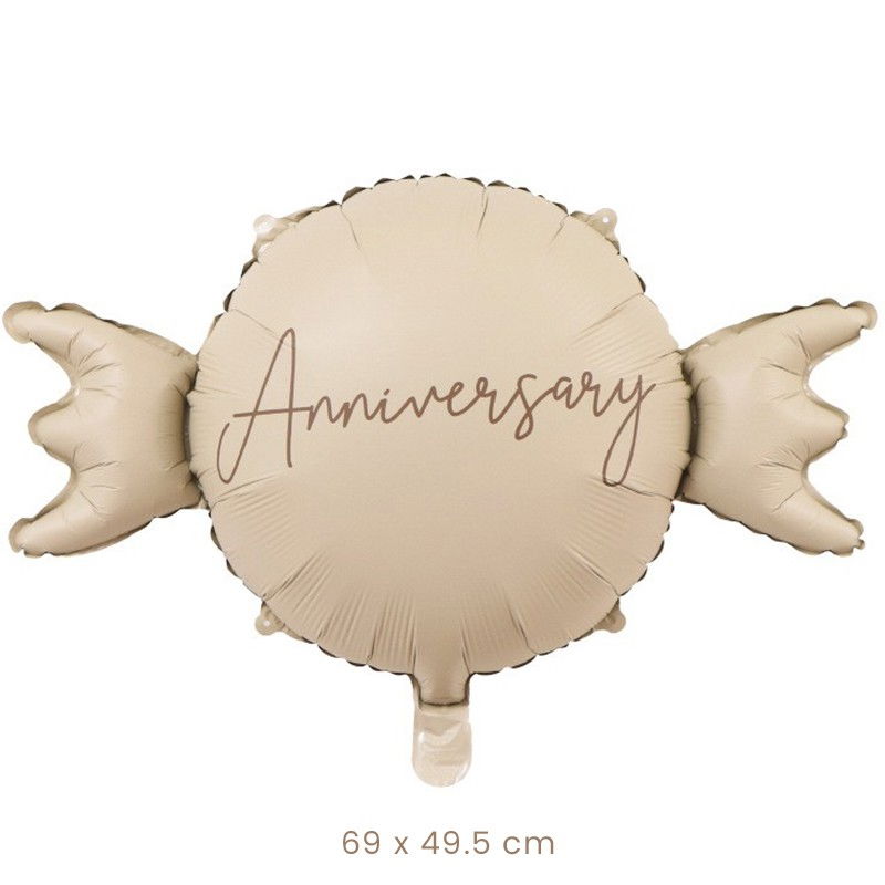 Balon din Folie Metalizata, Flippy, Figurina Animata, Model Bombonica Aniversara, 69 x 49.5 cm, Ambalaj Individual, Pai Inclus, Umflare cu Aer sau Heliu, Maro [2]