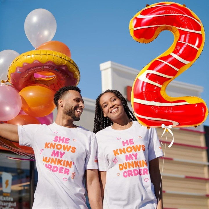 Balon din Folie Metalizata Flippy, Figurina Cifra, Imprimeu Gogosi, Tema Aniversare 100 cm, Ambalaj Individual, Pai inclus, Umflare cu Aer sau Heliu, Multicolor, Cifra 2 [3]