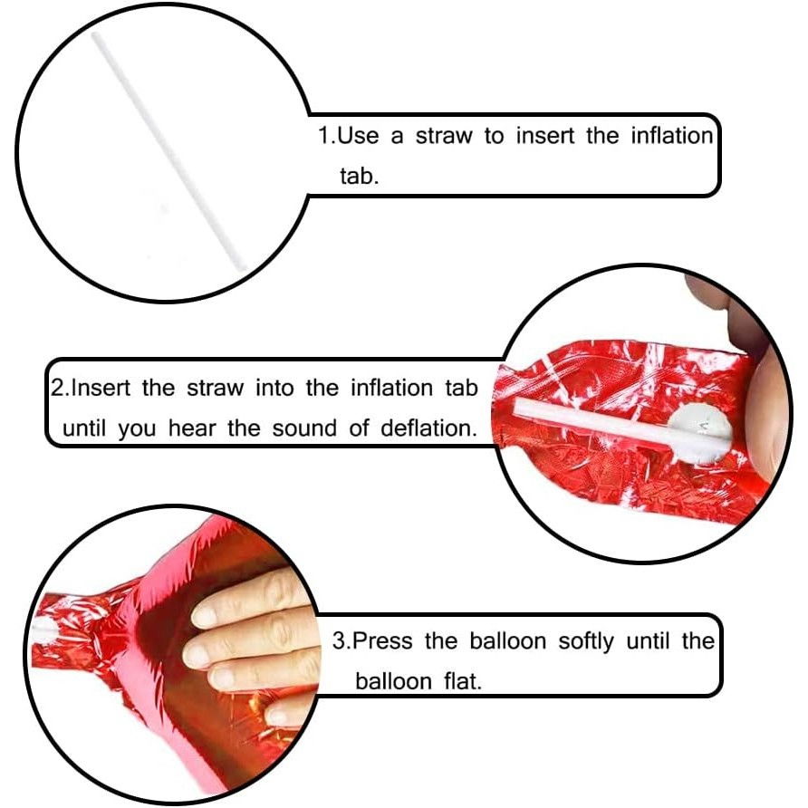 Balon din Folie Metalizata Flippy, Figurina Cifra, Tema Aniversare 100 cm, Ambalaj Individual, Pai inclus, Umflare cu Aer sau Heliu, Rosu, Cifra 1 [3]