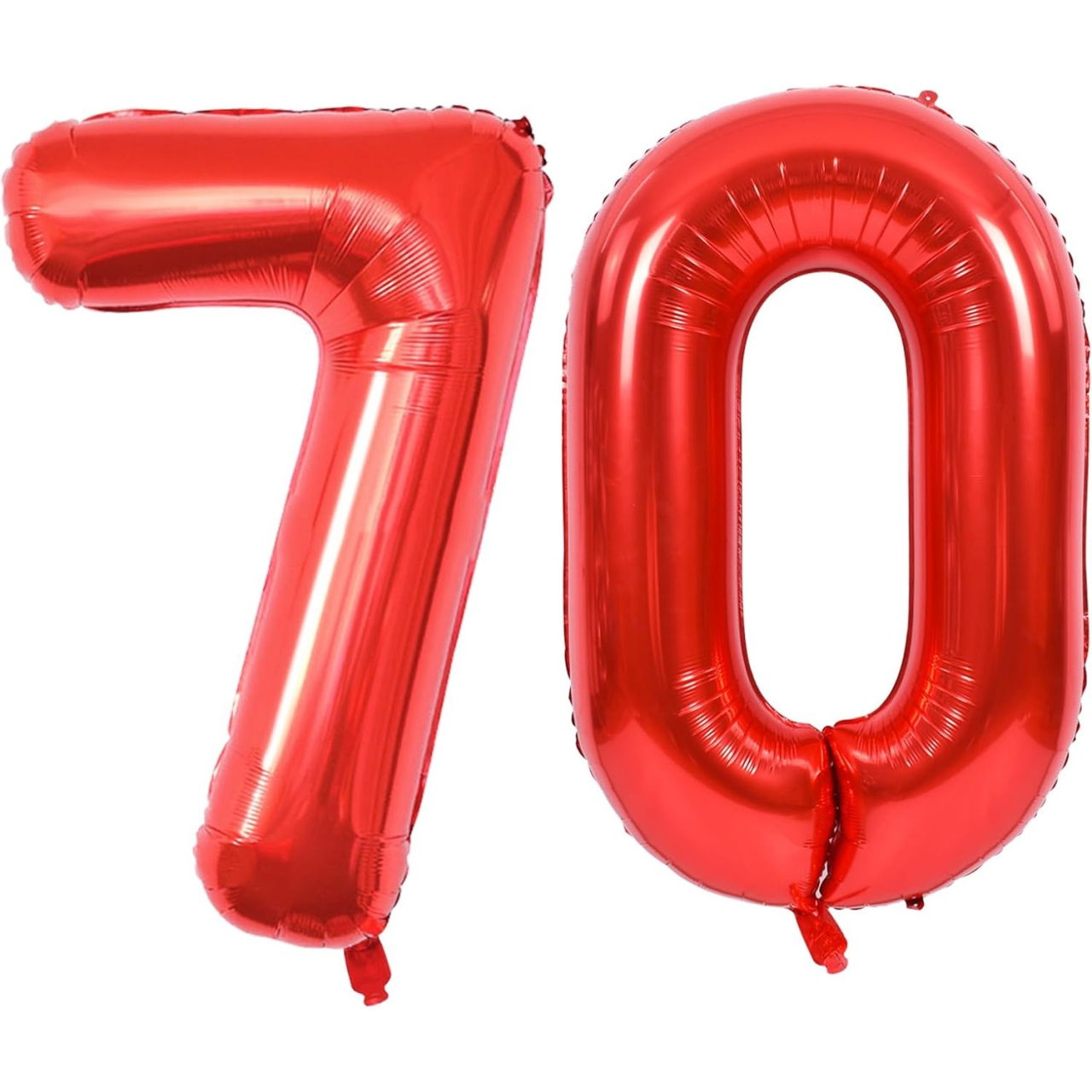 Balon din Folie Metalizata Flippy, Figurina Cifra, Tema Aniversare 40 cm, Ambalaj Individual, Pai inclus, Umflare cu Aer sau Heliu, Rosu, Cifra 0 [6]