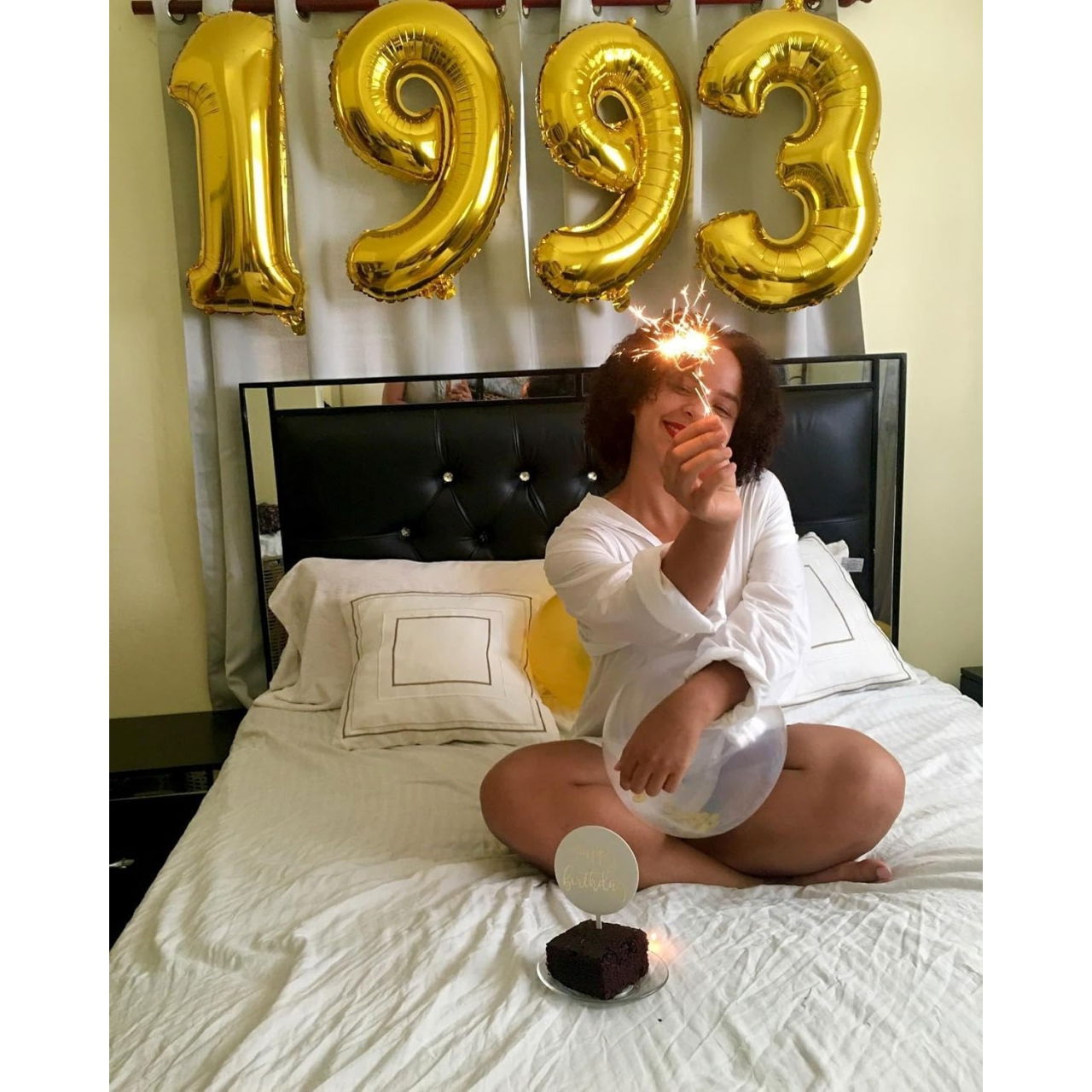 Balon din Folie Metalizata Flippy, Figurina Cifra, Tema Aniversare 80 cm, Ambalaj Individual, Pai inclus, Umflare cu Aer sau Heliu, Auriu, Cifra 9 [6]