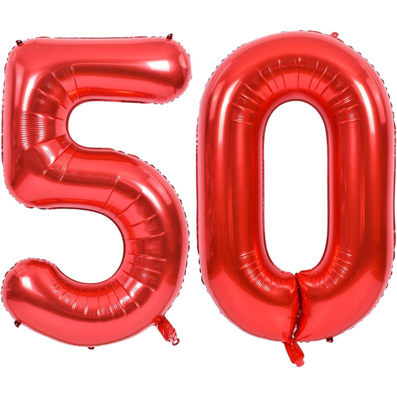 Balon din Folie Metalizata Flippy, Figurina Cifra, Tema Aniversare 80 cm, Ambalaj Individual, Pai inclus, Umflare cu Aer sau Heliu, Rosu, Cifra 0 [6]