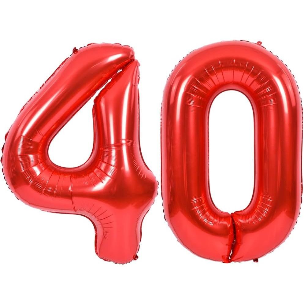 Balon din Folie Metalizata Flippy, Figurina Cifra, Tema Aniversare 80 cm, Ambalaj Individual, Pai inclus, Umflare cu Aer sau Heliu, Rosu, Cifra 0 [7]