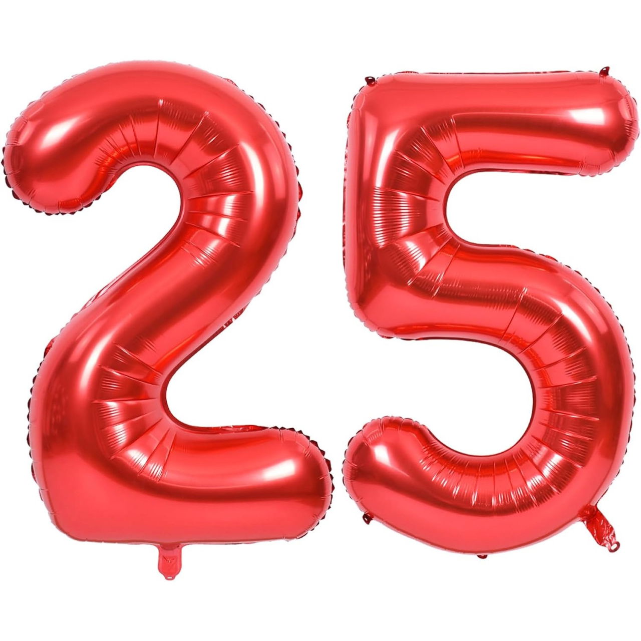 Balon din Folie Metalizata Flippy, Figurina Cifra, Tema Aniversare 80 cm, Ambalaj Individual, Pai inclus, Umflare cu Aer sau Heliu, Rosu, Cifra 5 [6]