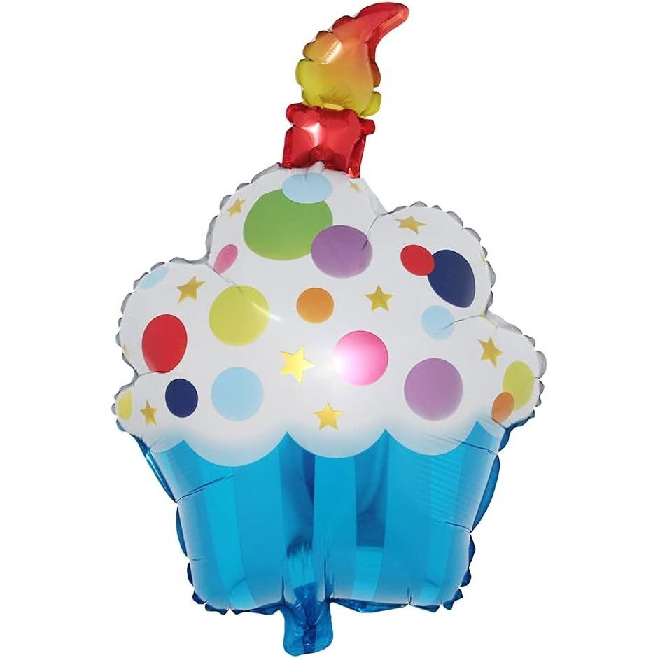 Balon din Folie Metalizata, Flippy, Figurine Dulciuri, Model 1, Tematica Prajitura Aniversara, 68x44 cm, Ambalaj Individual, Pai Inclus, Umflare cu Aer sau Heliu, Multicolor [1]