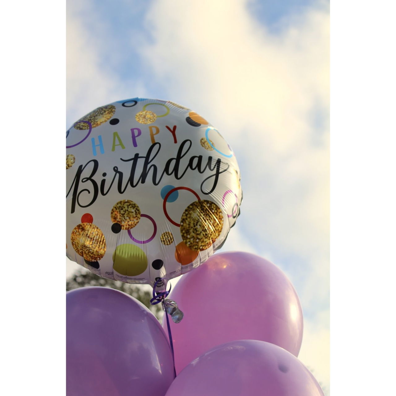 Balon din Folie Metalizata, Flippy, Figurine, Model 6, Happy Birthday, Tematica Aniversare, 45 cm, Ambalaj Individual, Pai Inclus, Umflare cu Aer sau Heliu, Multicolor [4]