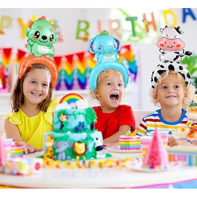 Balon din Folie Metalizata, Flippy, Tip Coronita, Model Dragon, Ambalaj Individual, Pai Inclus, Umflare cu Aer sau Heliu, 49 x 27.5 cm, Verde [3]