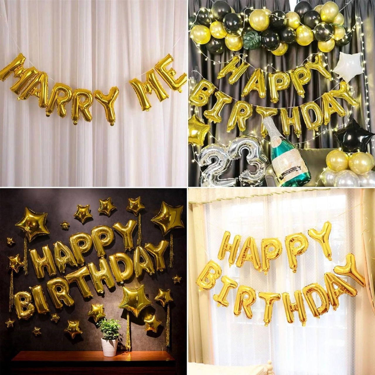 Balon Folie Metalizata Litera D, Flippy, 80 cm, Umflati cu Heliu sau Aer, Ambalaj Individual, Pai inclus, Auriu [10]