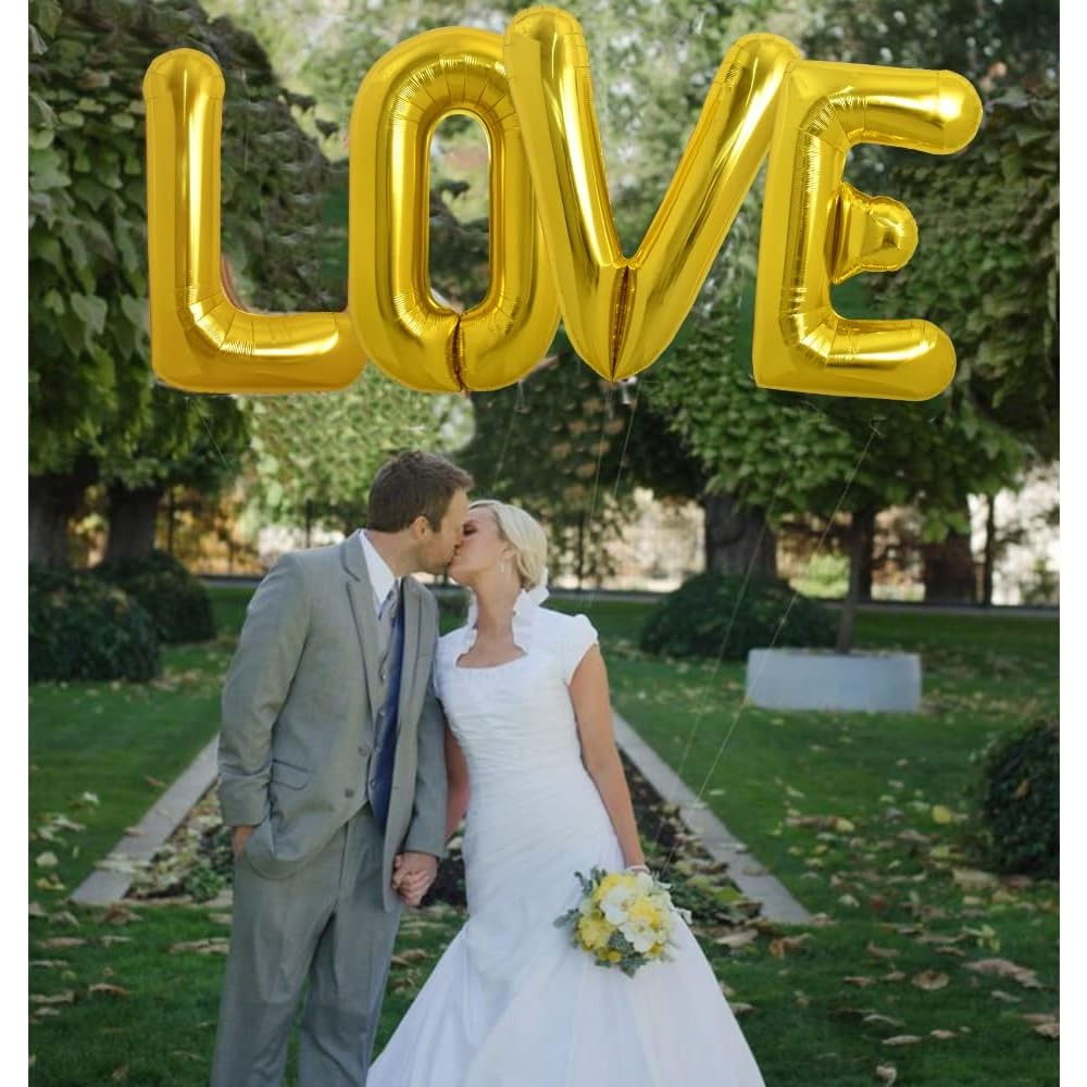 Balon Folie Metalizata Litera E, Flippy, 80 cm, Umflati cu Heliu sau Aer, Ambalaj Individual, Pai inclus, Auriu [11]