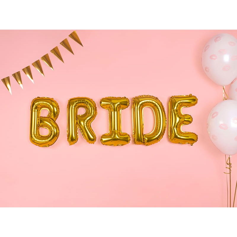 Balon Folie Metalizata Litera E, Flippy, 80 cm, Umflati cu Heliu sau Aer, Ambalaj Individual, Pai inclus, Auriu [8]