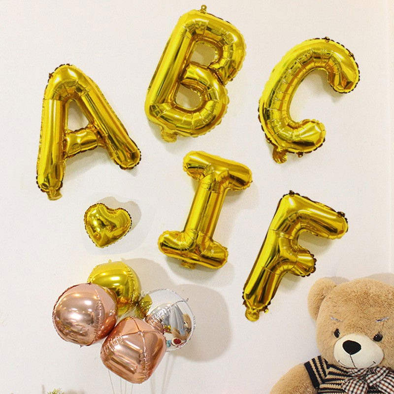 Balon Folie Metalizata Litera I, Flippy, 80 cm, Umflati cu Heliu sau Aer, Ambalaj Individual, Pai inclus, Auriu [9]