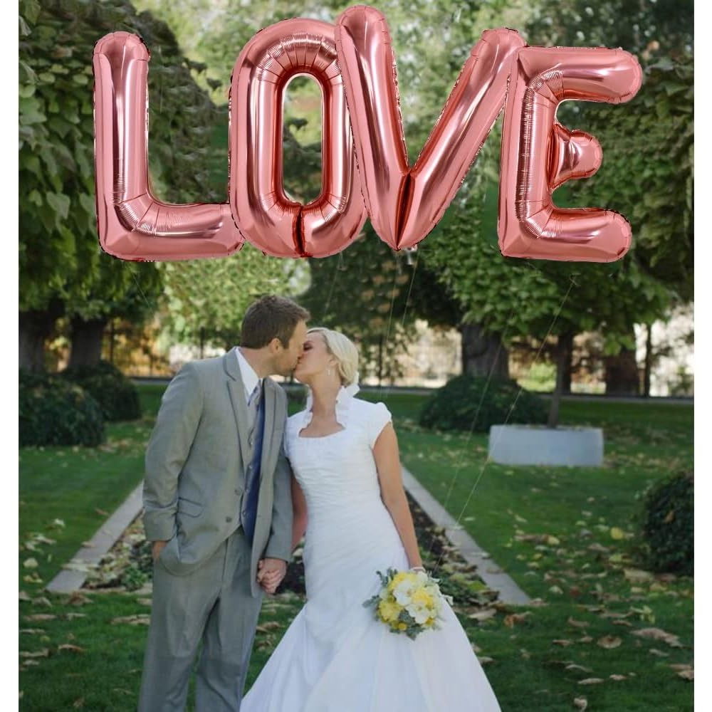 Balon Folie Metalizata Litera L, Flippy, 100 cm, Umflati cu Heliu sau Aer, Ambalaj Individual, Pai inclus, Rose Gold [3]