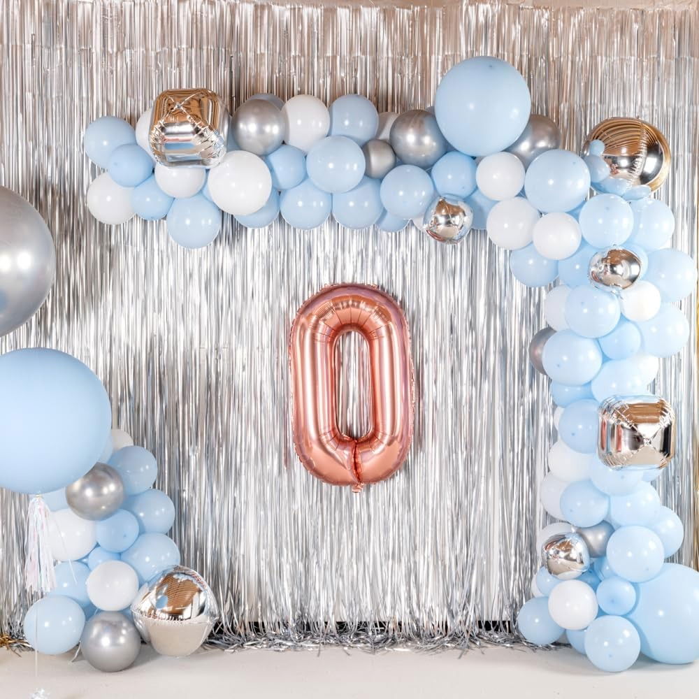 Balon Folie Metalizata Litera O, Flippy, 80 cm, Umflati cu Heliu sau Aer, Ambalaj Individual, Pai inclus, Rose Gold [6]