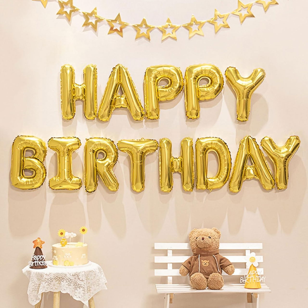 Balon Folie Metalizata Litera P, Flippy, 40 cm, Umflati cu Heliu sau Aer, Ambalaj Individual, Pai inclus, Auriu [5]