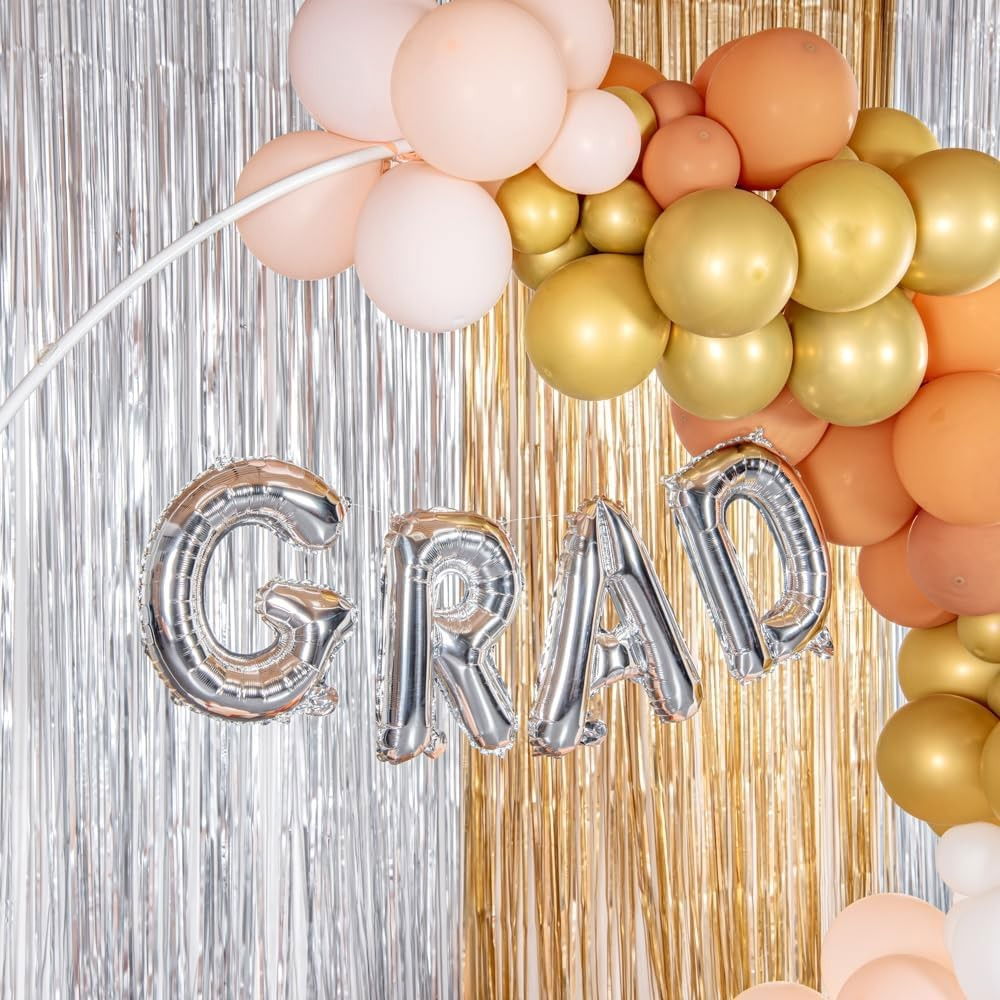 Balon Folie Metalizata Litera R, Flippy, 80 cm, Umflati cu Heliu sau Aer, Ambalaj Individual, Pai inclus, Argintiu [6]