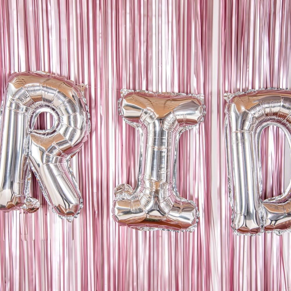 Balon Folie Metalizata Litera R, Flippy, 80 cm, Umflati cu Heliu sau Aer, Ambalaj Individual, Pai inclus, Argintiu [3]