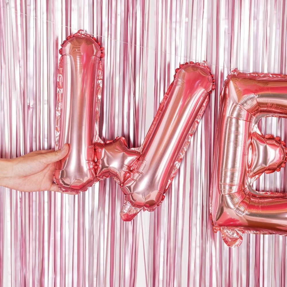 Balon Folie Metalizata Litera W, Flippy, 40 cm, Umflati cu Heliu sau Aer, Ambalaj Individual, Pai inclus, Rose Gold [3]