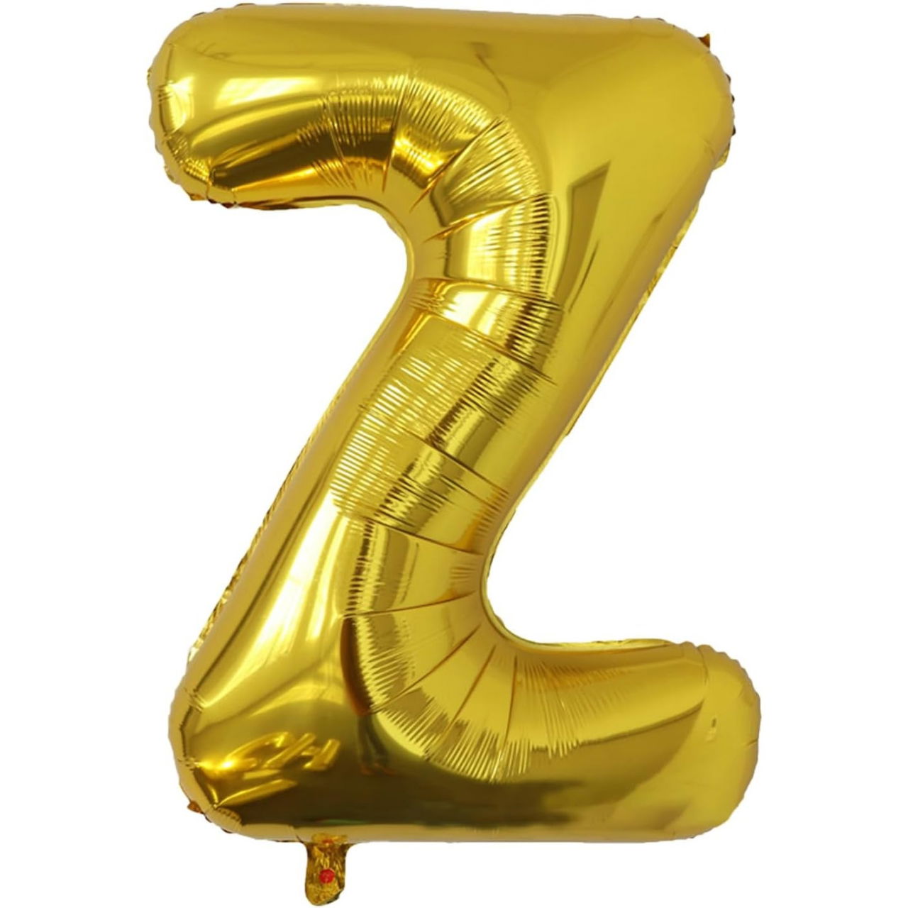 Balon Folie Metalizata Litera Z, Flippy, 80 cm, Umflati cu Heliu sau Aer, Ambalaj Individual, Pai inclus, Auriu [1]
