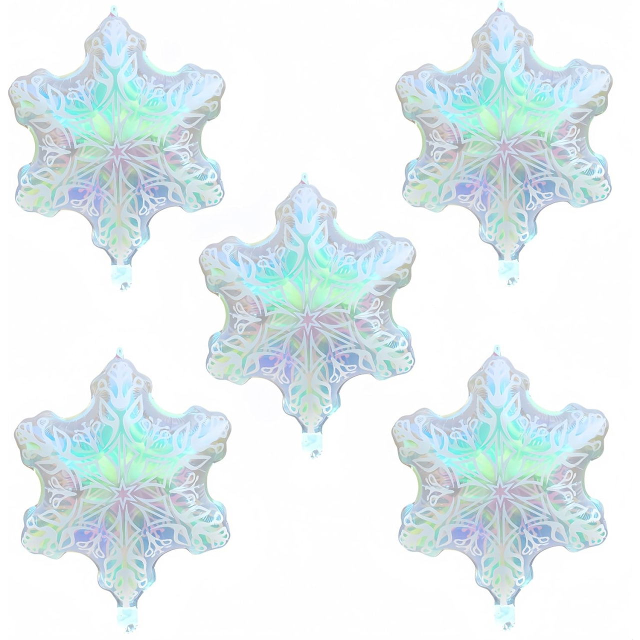 Balon Fulg, Flippy, din Folie de Aluminiu, cu Reflexe Irizante, 47x60cm, Argintiu [4]