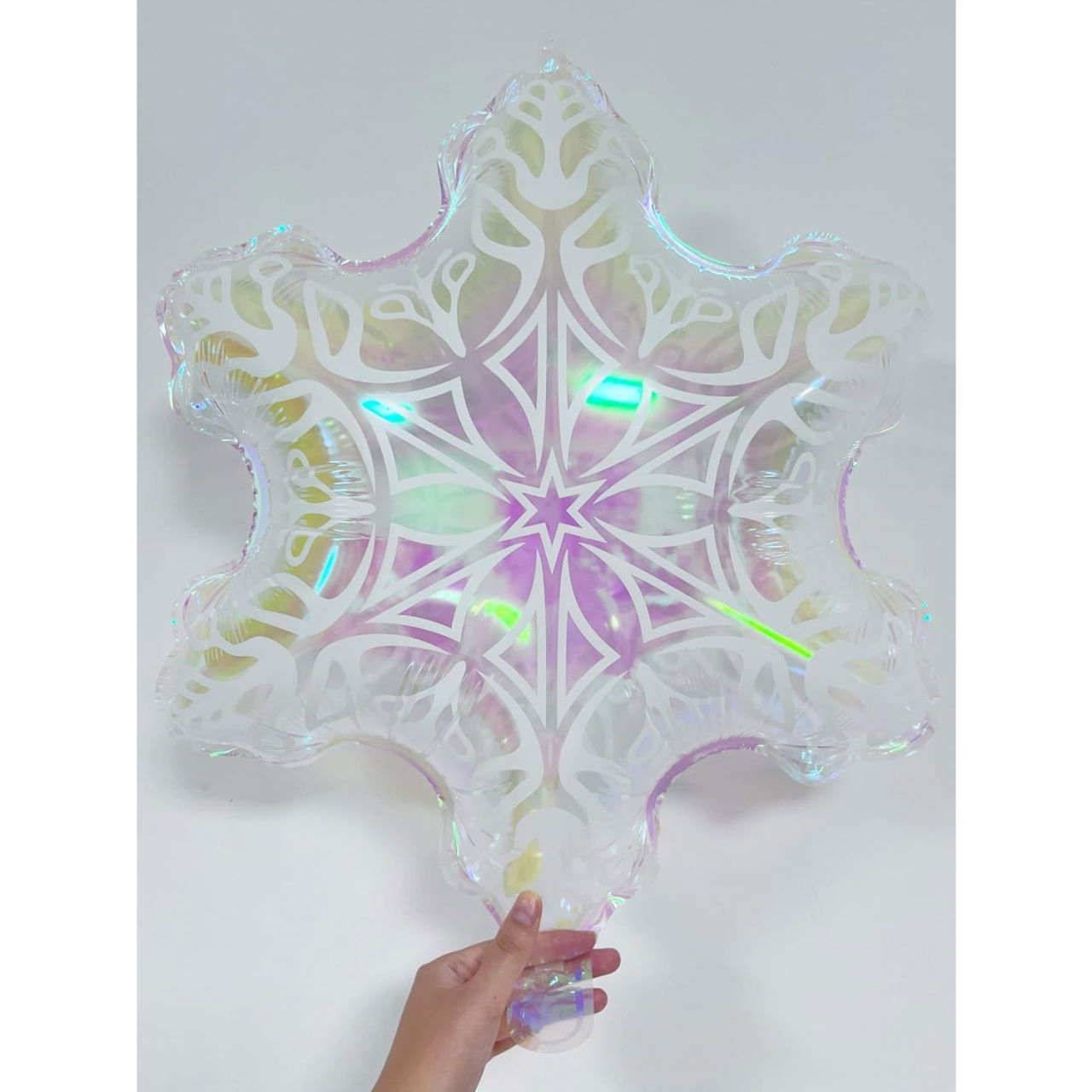 Balon Fulg, Flippy, din Folie de Aluminiu, cu Reflexe Irizante, 47x60cm, Argintiu [3]