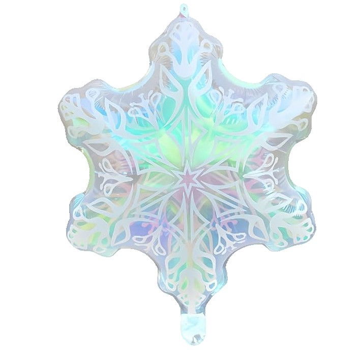 Balon Fulg, Flippy, din Folie de Aluminiu, cu Reflexe Irizante, 47x60cm, Argintiu [1]