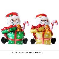 Balon Mos Craciun cu Cadou, Flippy, din Folie de Aluminiu, 102x83cm, Multicolor [5]