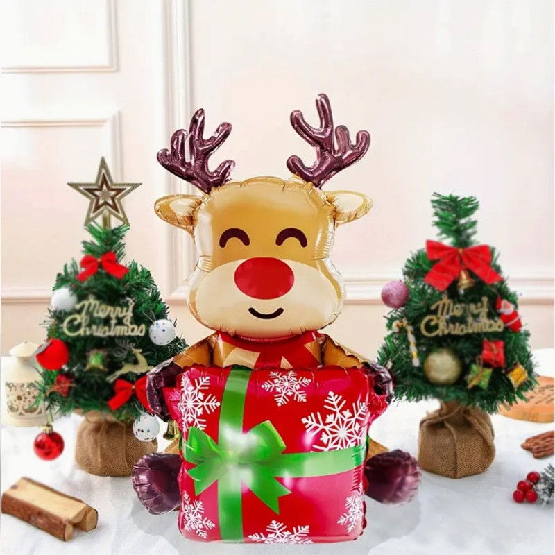 Balon Ren, Flippy, din Folie de Aluminiu, 149x115 cm, Maro [4]