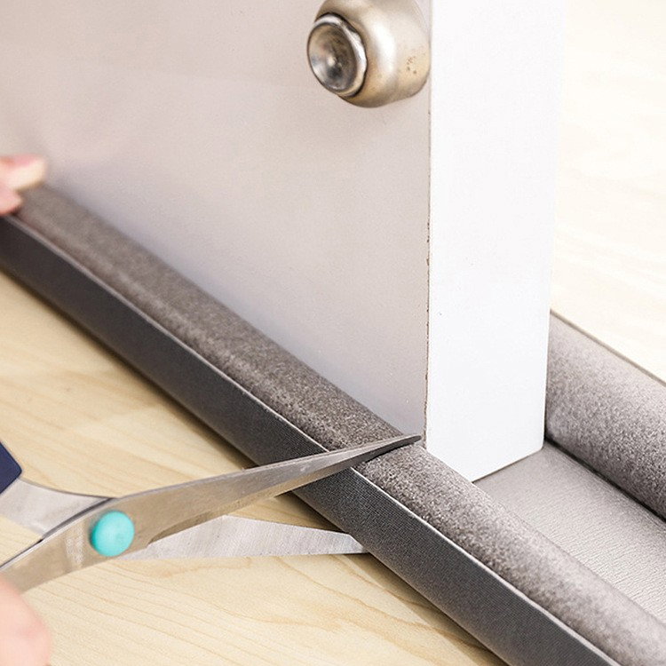 Banda de Izolare a Usii, Flippy, Banda Anti-Curent, Anti-Zgomot, Anti-Praf, Opritor Izolator, 90cm, Alb [2]