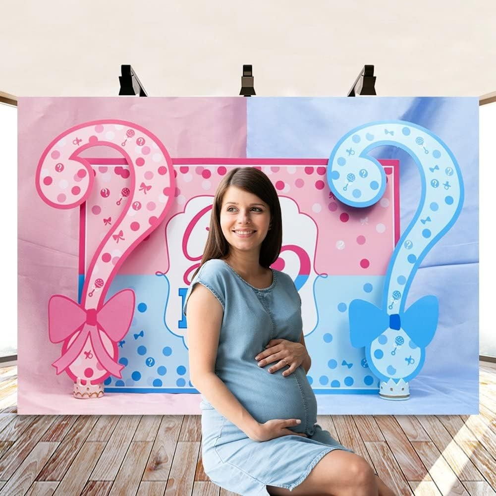 Banner pentru Petrecere, Flippy, Model Girl or Boy, Tematica Gender Reveal, 150 x 100 cm, Albastru Roz [5]