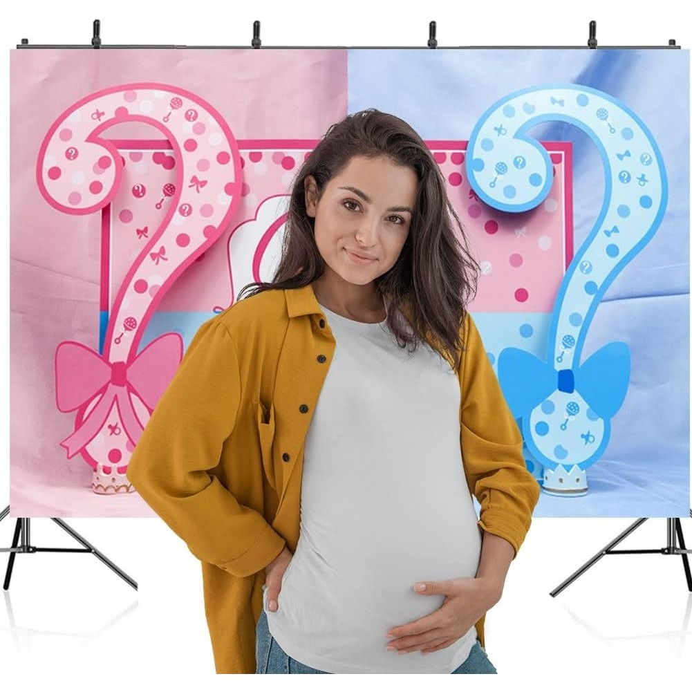 Banner pentru Petrecere, Flippy, Model Girl or Boy, Tematica Gender Reveal, 150 x 100 cm, Albastru Roz [6]