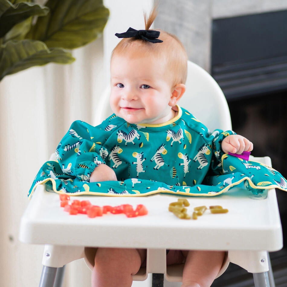 Baveta cu maneci si ventuze - Zebre vesele [3]