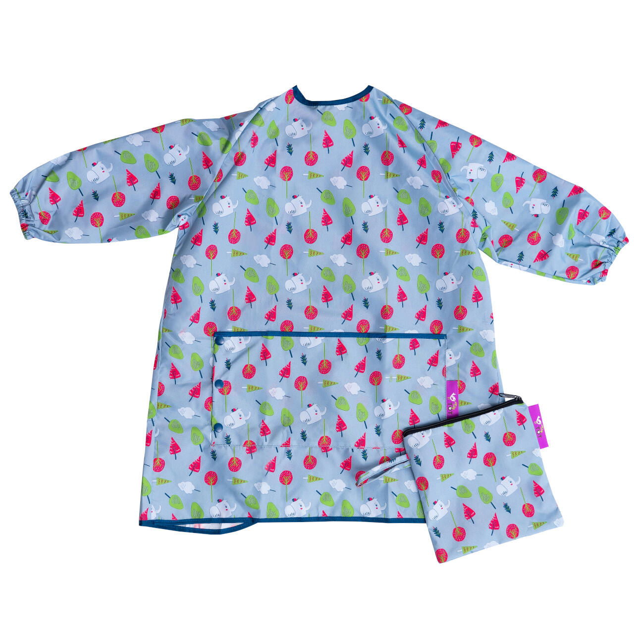 Baveta lunga cu buzunar - Copacei colorati [1]