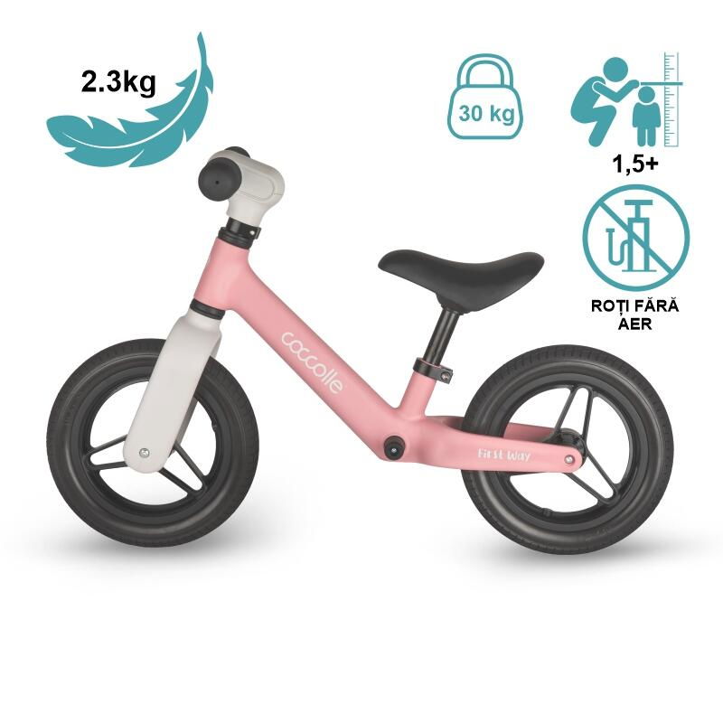 Bicicleta fara pedale Coccolle First Way, Blush Pink [11]