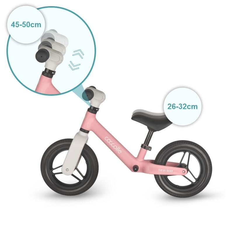 Bicicleta fara pedale Coccolle First Way, Blush Pink [7]