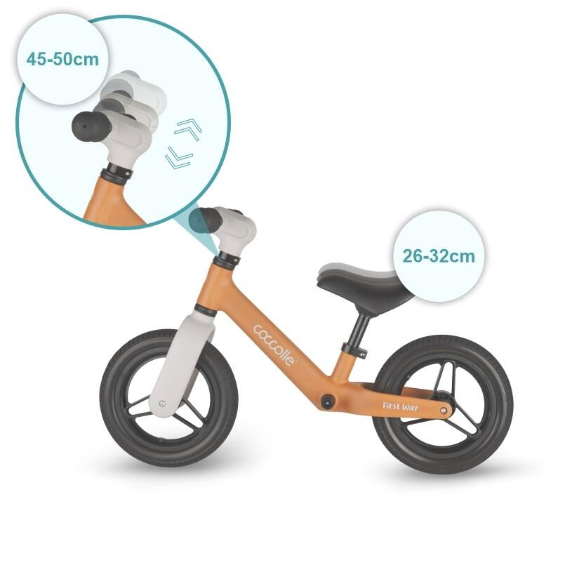 Bicicleta fara pedale Coccolle First Way, Cookie Beige [7]