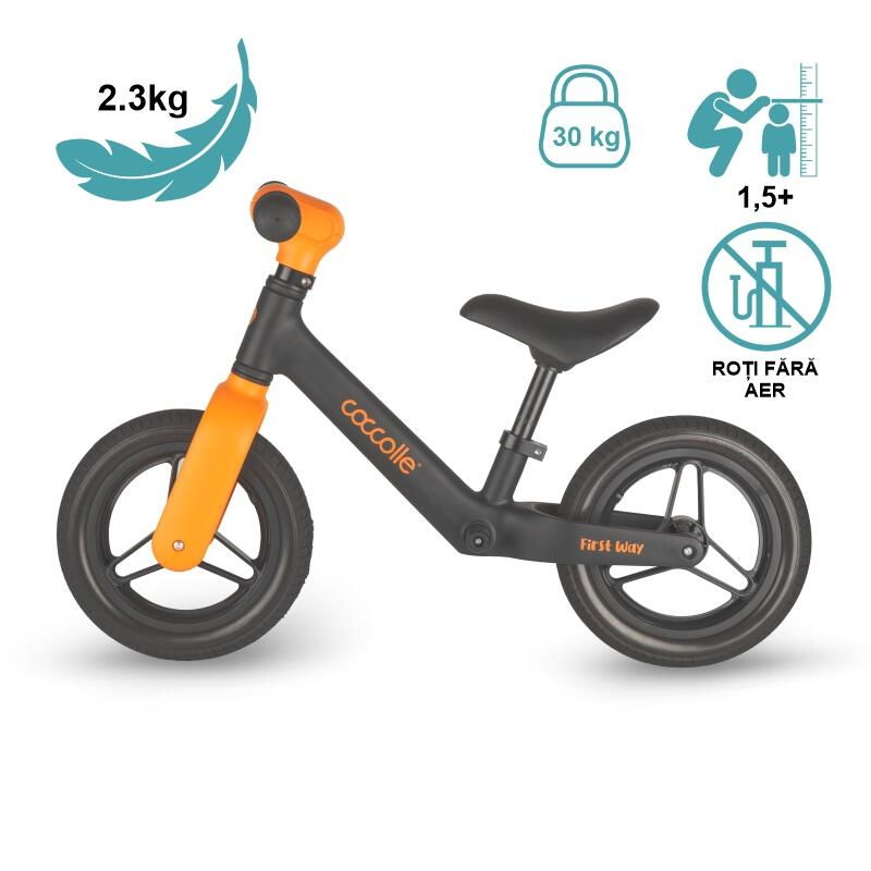 Bicicleta fara pedale Coccolle First Way, Orange Shadow [11]