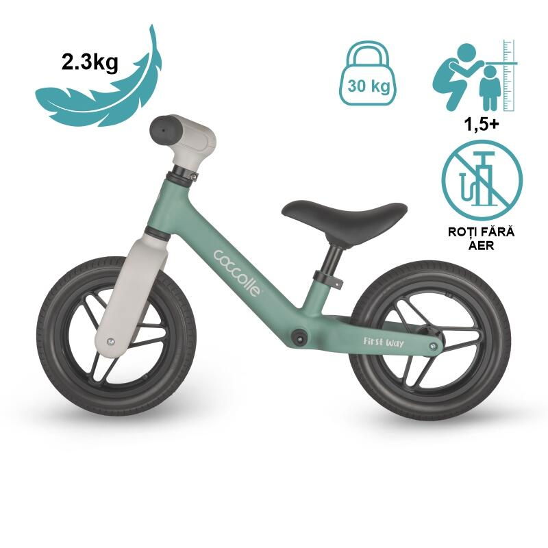 Bicicleta fara pedale Coccolle First Way, Summer Mint [11]