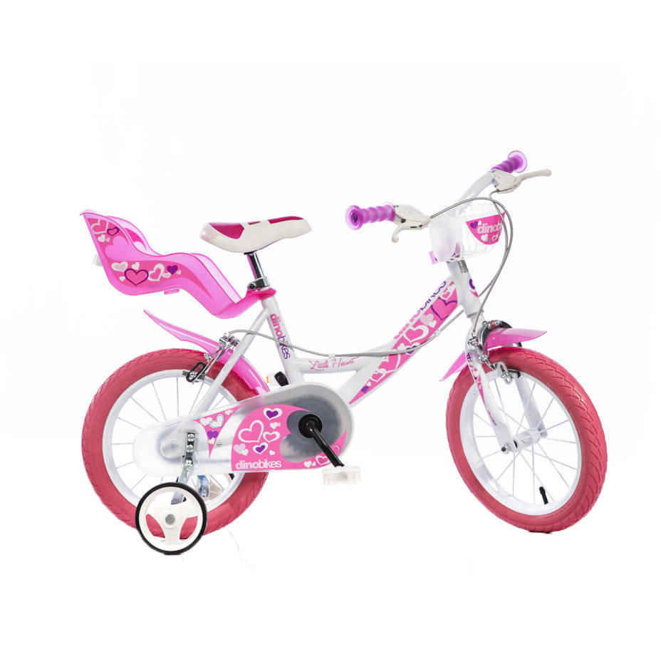 Bicicleta roz cu inimioare 16" [1]