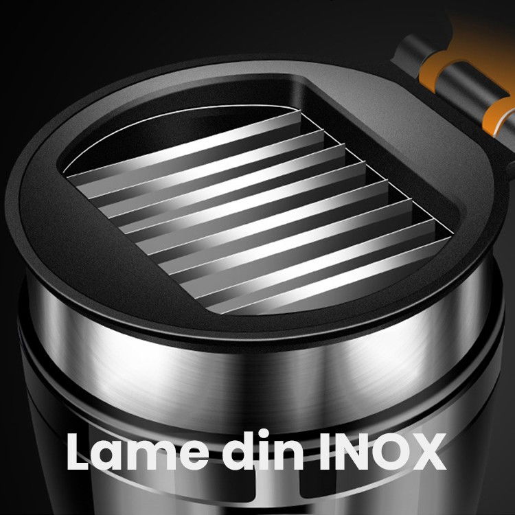 Borcan Feliator de Fructe si Legume, Flippy, Lame in Inox Incorporate, Feliator pentru Fructe si Legume de Dimensiuni Mici si Medii, 10.5 x 6 cm, Negru [4]