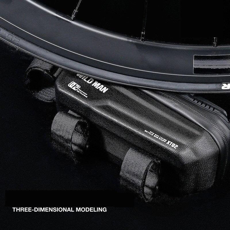 Borseta pentru bicicleta cu suport de telefon Flippy, capcitate 1L, 20.5x11.1x10.5 cm, cu spatiu de stocare, protectie waterproof, ecran tactil, fixare in 3 locuri, protectie lumina, orificiu casti, n [10]