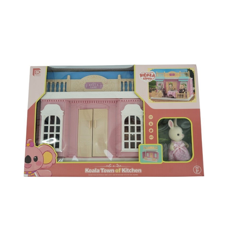 Bucatarie pentru papusi cu mobilier si figurina [9]