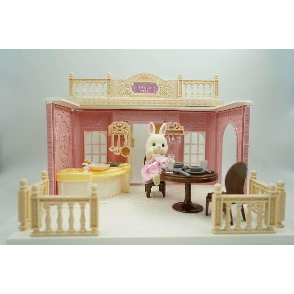 Bucatarie pentru papusi cu mobilier si figurina [4]