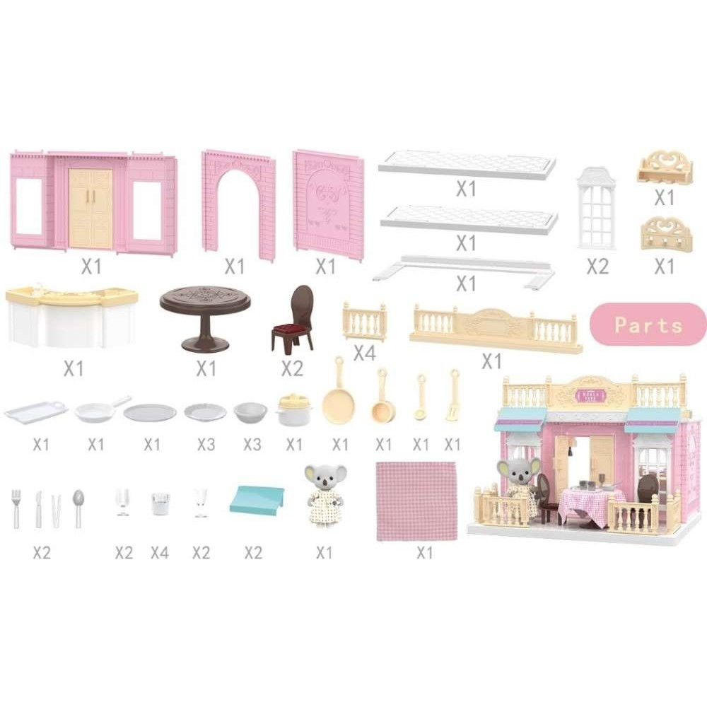 Bucatarie pentru papusi cu mobilier si figurina [5]