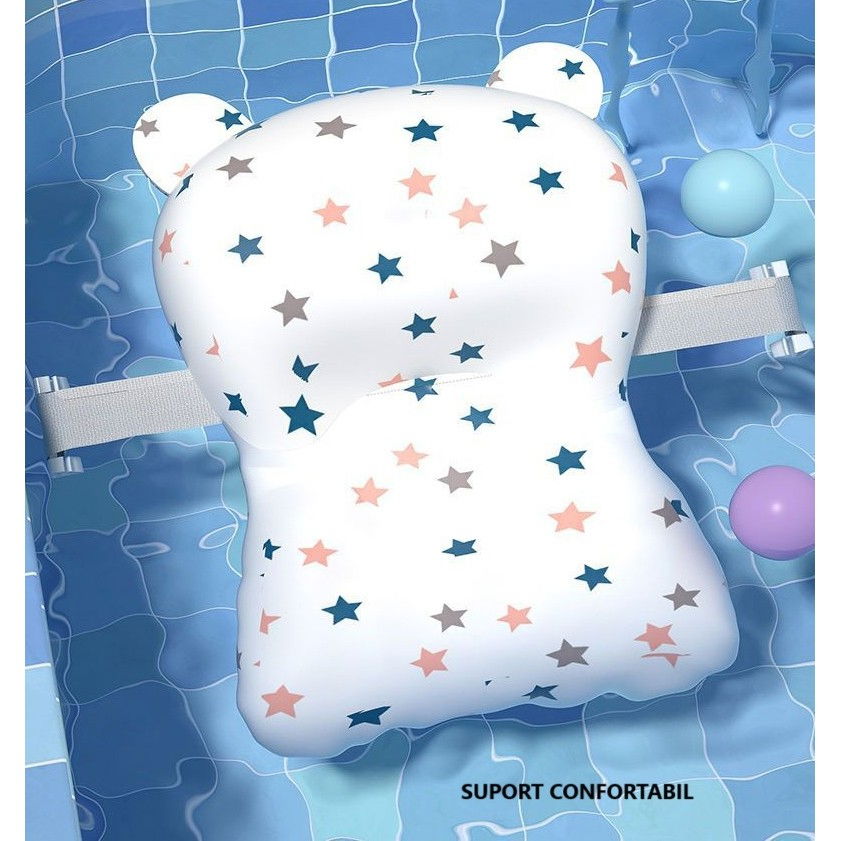 Cada de Baie, Flippy, pentru Copii 0 luni - 6 Ani, cu Termometru, Pliabila, Perna Suport Inclusa, din Plastic, 81.5 x 49 x 21.5 cm, Mov [5]