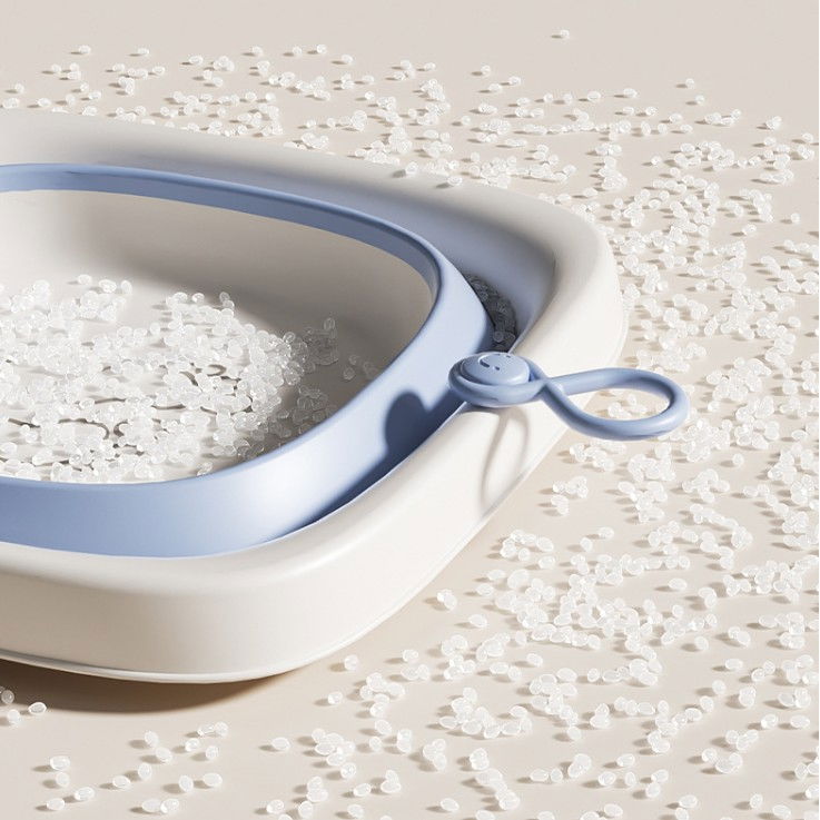 Cada Pliabila pentru Baie pentru Copii, Flippy, Cadita pentru Bebelusi, Model Patrat pentru Fundulet, Albastru, 32x27.5x3.7 cm, 4 L [5]