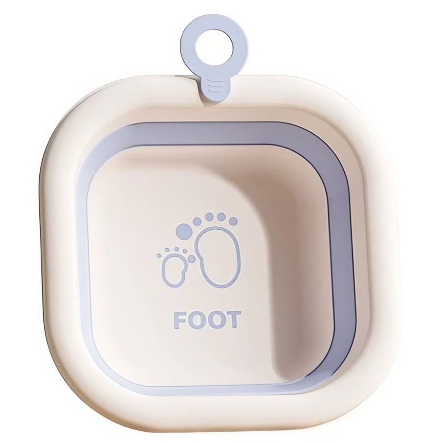 Cada Pliabila pentru Baie pentru Copii, Flippy, Cadita pentru Bebelusi, Model Patrat pentru Picioare, Albastru, 30x30x3.5 cm, 3.5 L [1]