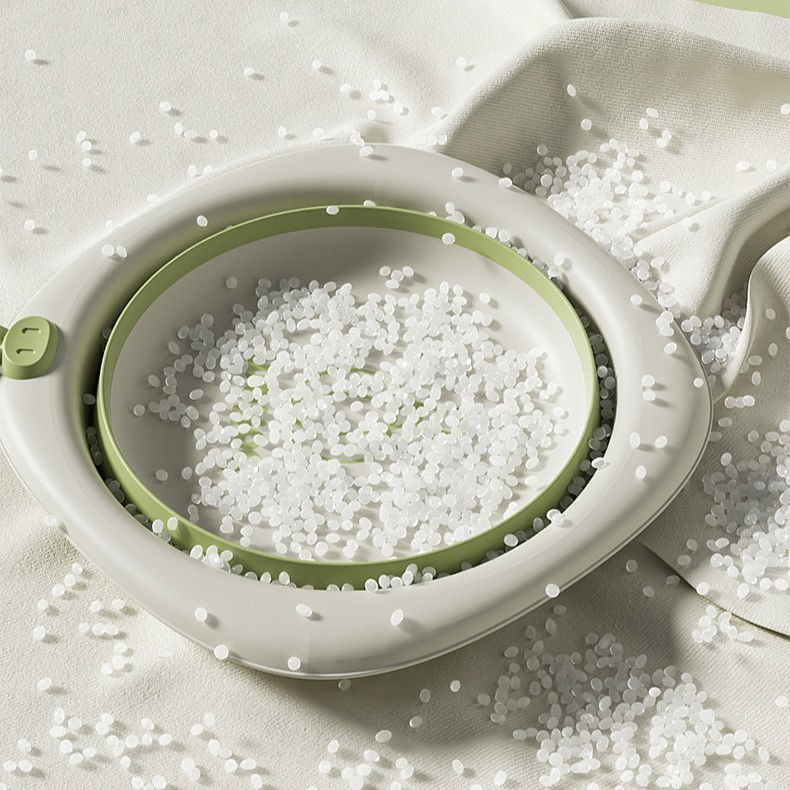 Cada Pliabila pentru Baie pentru Copii, Flippy, Cadita pentru Bebelusi, Model Romb cu Balon, Verde, 31.5x31.5x3.5 cm, 3L [11]