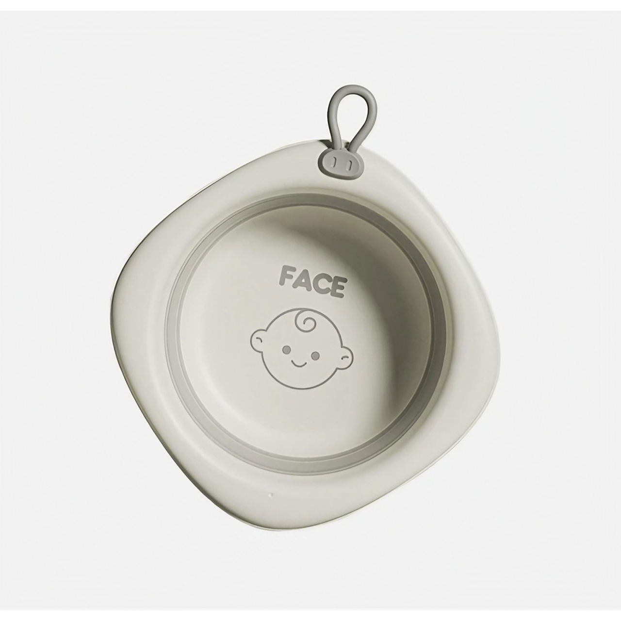 Cada Pliabila pentru Baie pentru Copii, Flippy, Cadita pentru Bebelusi, Model Romb pentru Fata, Gri, 31.5x31.5x3.5 cm, 3L [5]